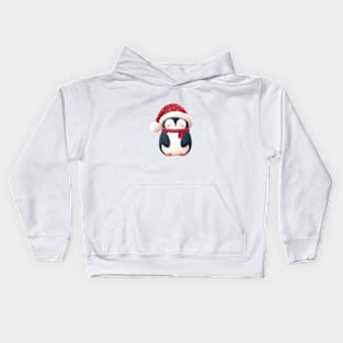 Cute Christmas Penguin Kids Hoodie